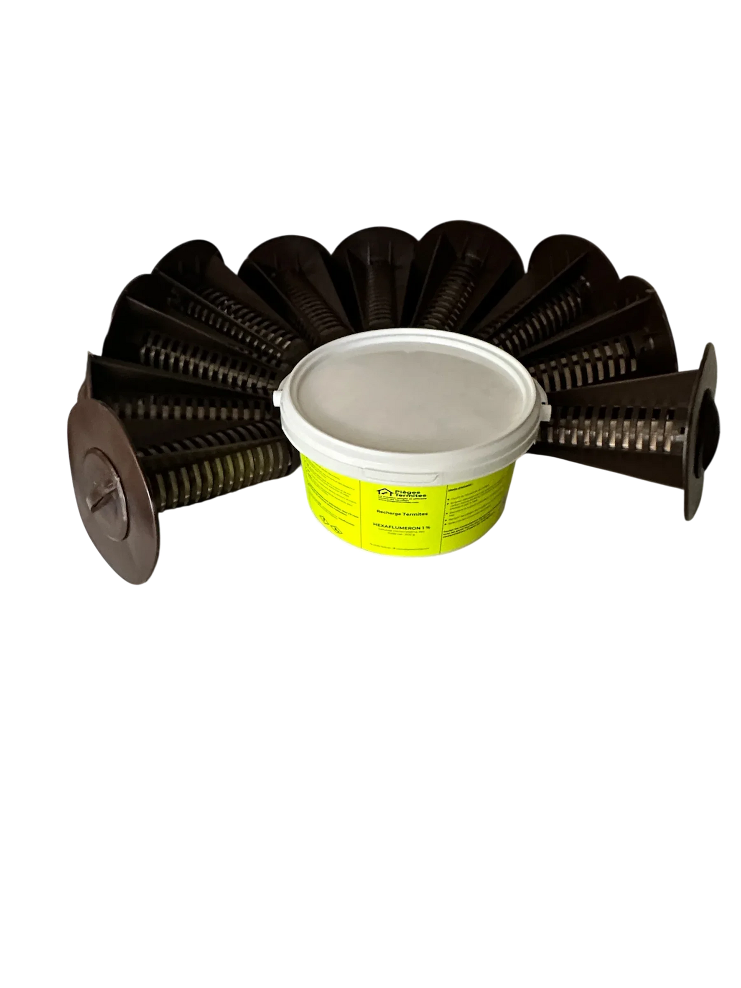 20 Pièges de Détection Surveillance Termites + 1500grs de pâte Hexaflumeron - Pièges Termites
