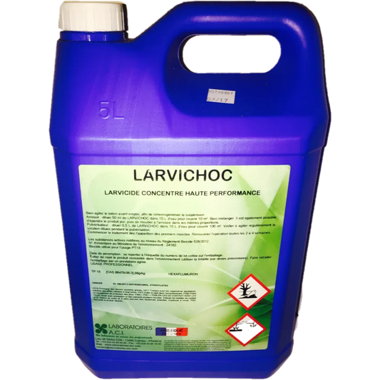 Inhibiteur de chitine 100g/L hexaflumeron 5L LARVICHOC - Pièges Termites