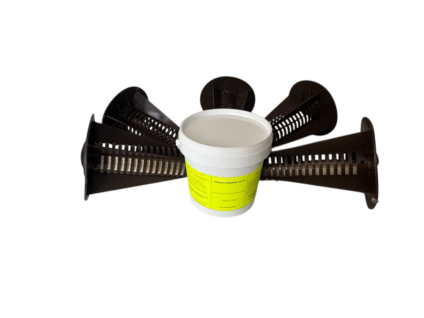 10 Pièges de Détection Surveillance Termites + 750grs de pâte Hexaflumeron