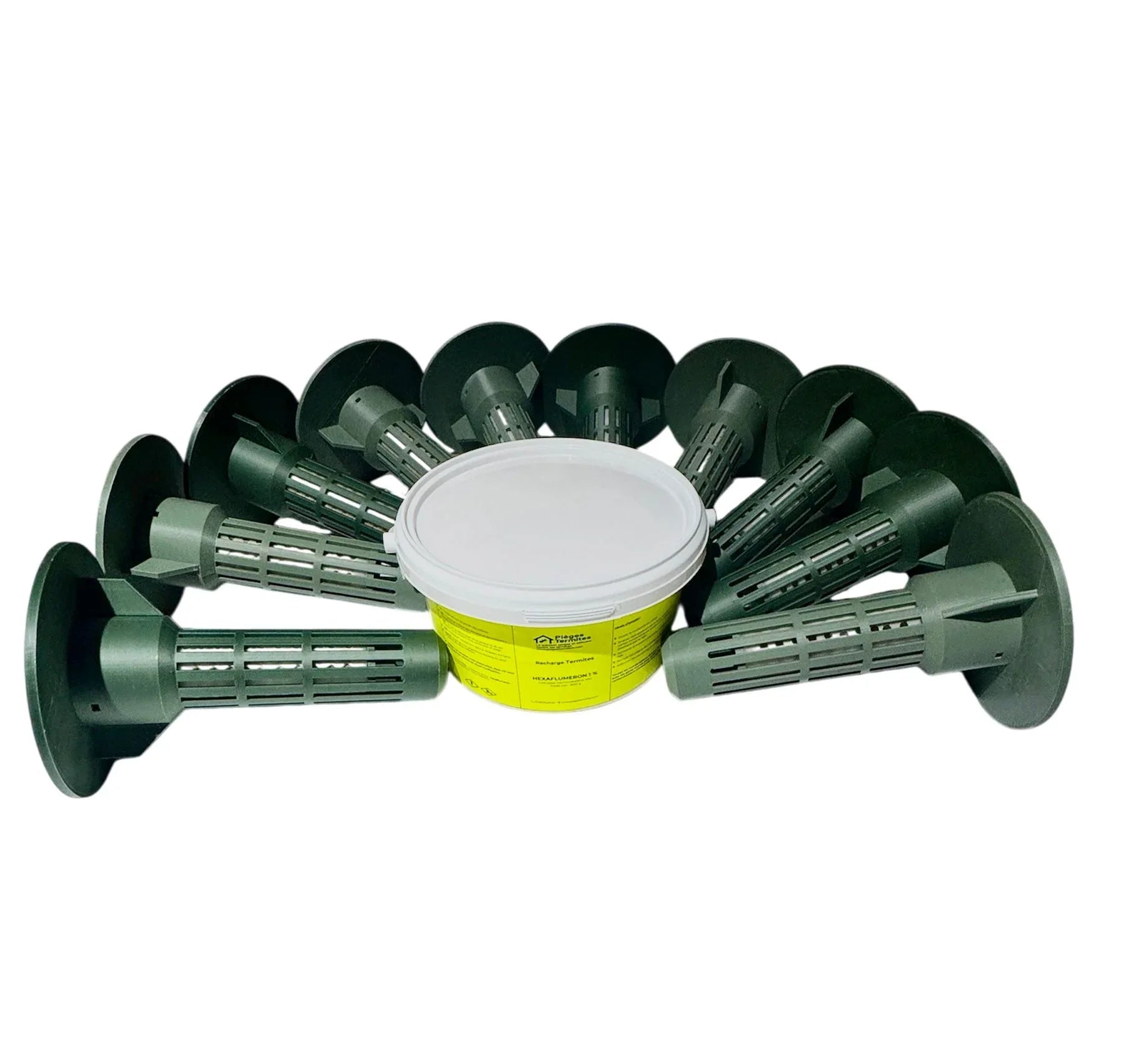 Kit 20 Stations Termite-Ator + 1500grs de pâte Hexaflumeron - Pièges Termites