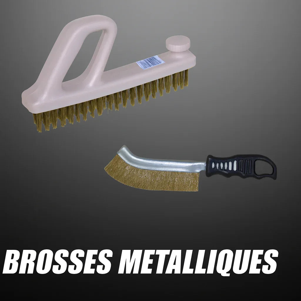 2 BROSSES METALLIQUES DE DECAPAGE - Pièges Termites